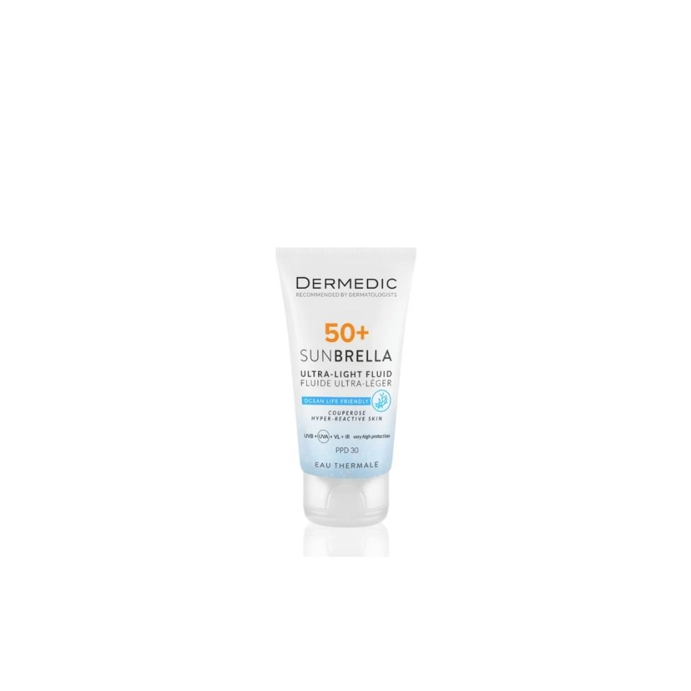 Dermedic Sunbrella Ultra Light Fluid za kuperoznu i reaktivnu kožu SPF50 40 ml