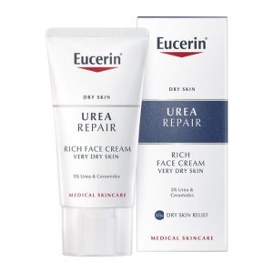 Eucerin UreaRepair Rich noćna bogata krema za lice s 5% ureje i ceramidima 50 ml
