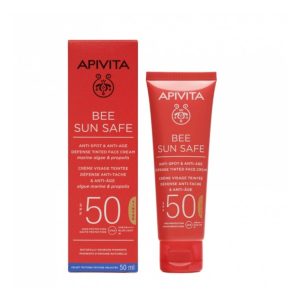 Bee Sun Safe Anti-Spot & Anti-Age tonirana krema protiv mrlja i starenja SPF50 50 ml