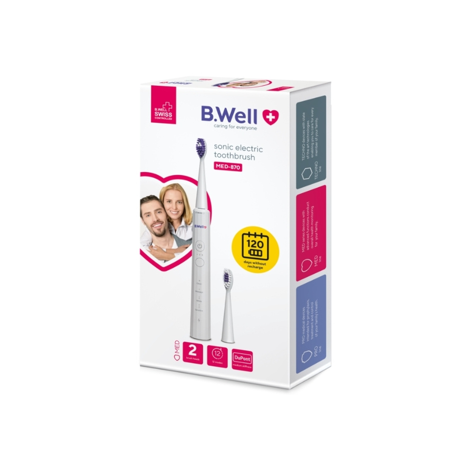 B.Well Električna četkica MED 870 BIJELA 1 komad