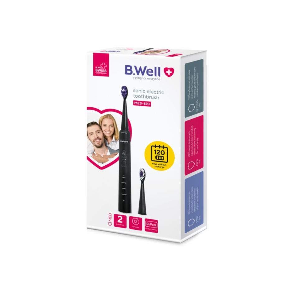 B.Well Električna četkica MED 870 CRNA 1 komad