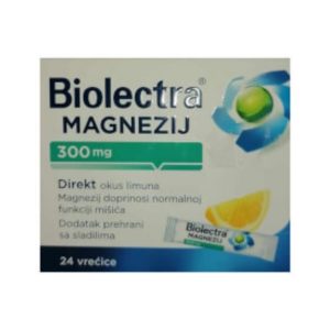 Biolectra Magnezij 300mg 24 vrećice OKUS LIMUNA