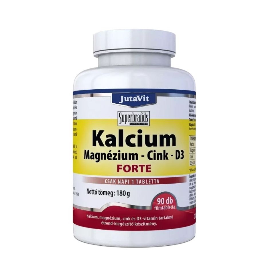 JutaVit kalcij + magnezij + cink + D3 forte 90 tableta
