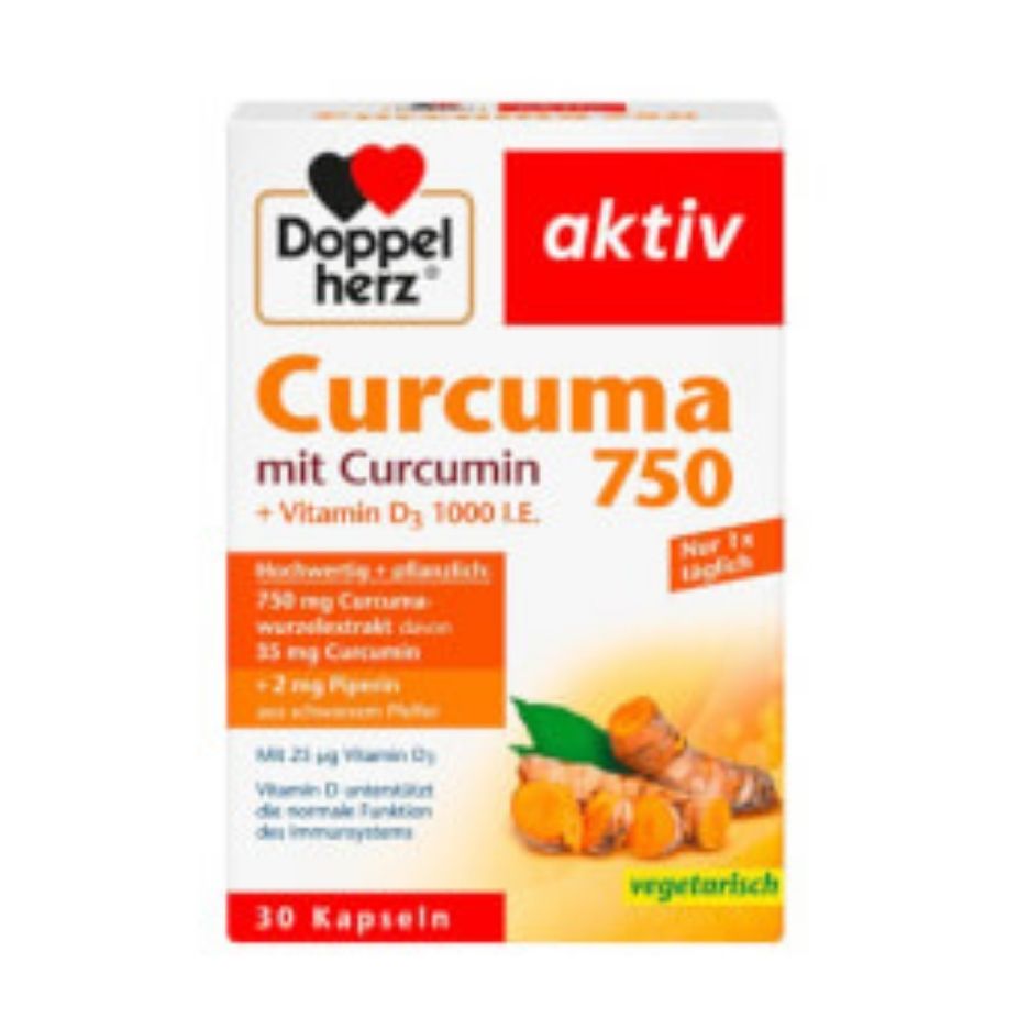 Kurkuma 750mg + Vitamin D3 1000IU