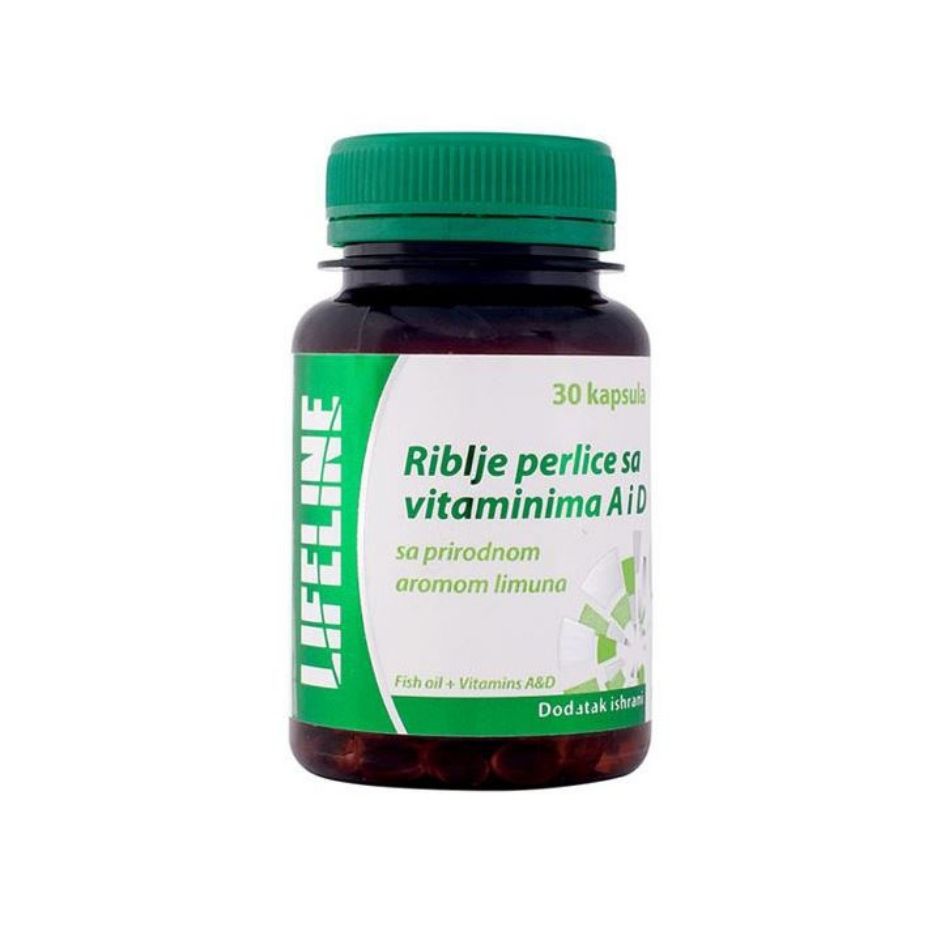 Lifeline riblje perlice sa vitaminom A + D 30 komada