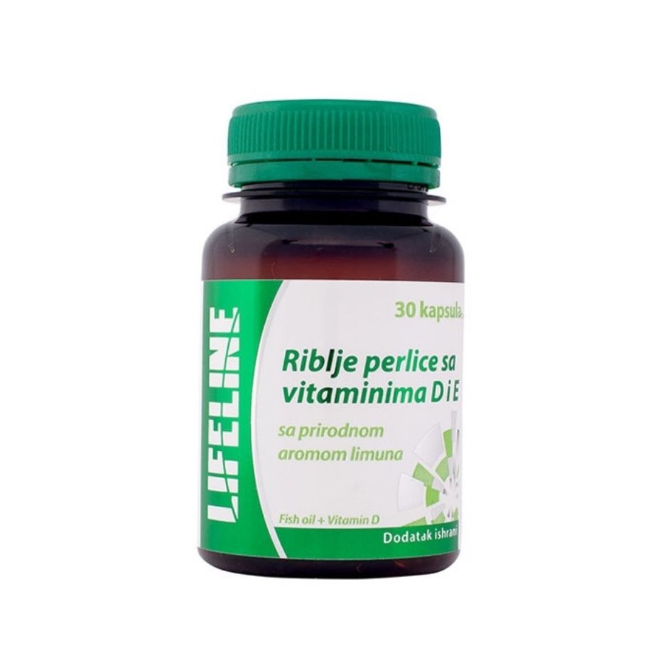 Lifeline riblje perlice sa vitaminom D + E 30 komada