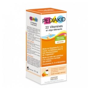 PEDIAKID 22 vitamina i oligoelemenata – multivitaminski sirup sa okusom narandže i marelice 125 ml