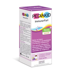 PEDIAKID Immuno-Fort – sirup za jačanje imuniteta sa okusom borovnice 125 ml