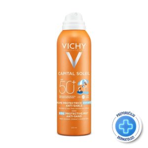 Vichy Capital Soleil Dječji sprej protiv priljepljivanja pijeska na kožu SPF 50+ 200 ml