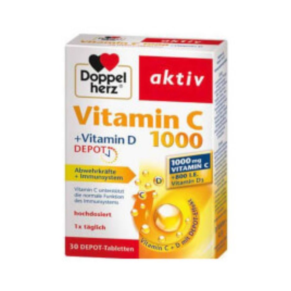 Vitamin C 1000mg + Vitamin D 800 IJ
