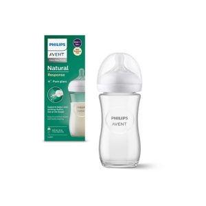 avent boca staklena natural response p3 (1m+) 240 ml