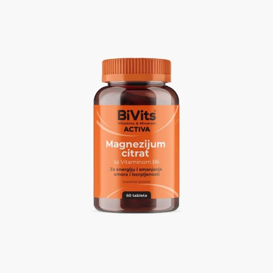 BiVits Magnezijum Citrat sa vitaminom B6 tablete a60