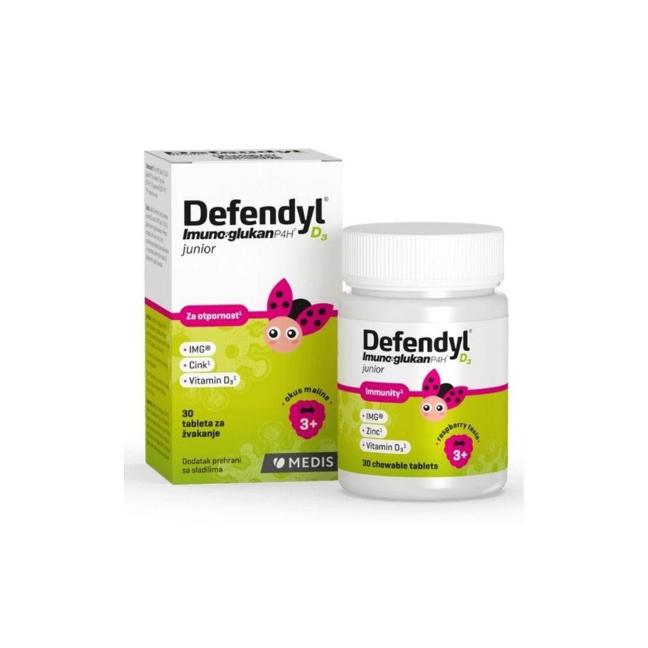 Defendyl Imunoglukan D3 tablete za žvakanje 30 tableta za žvakanje