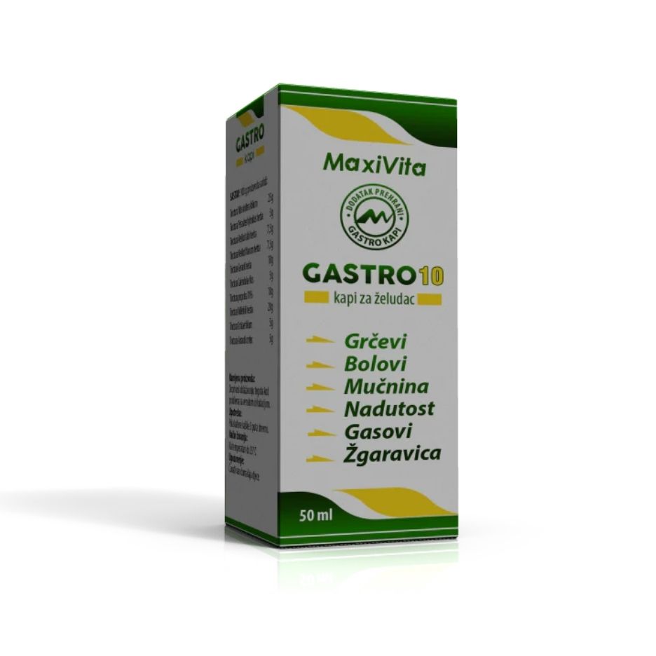 Maxivita Gastro 10 kapi za želudac