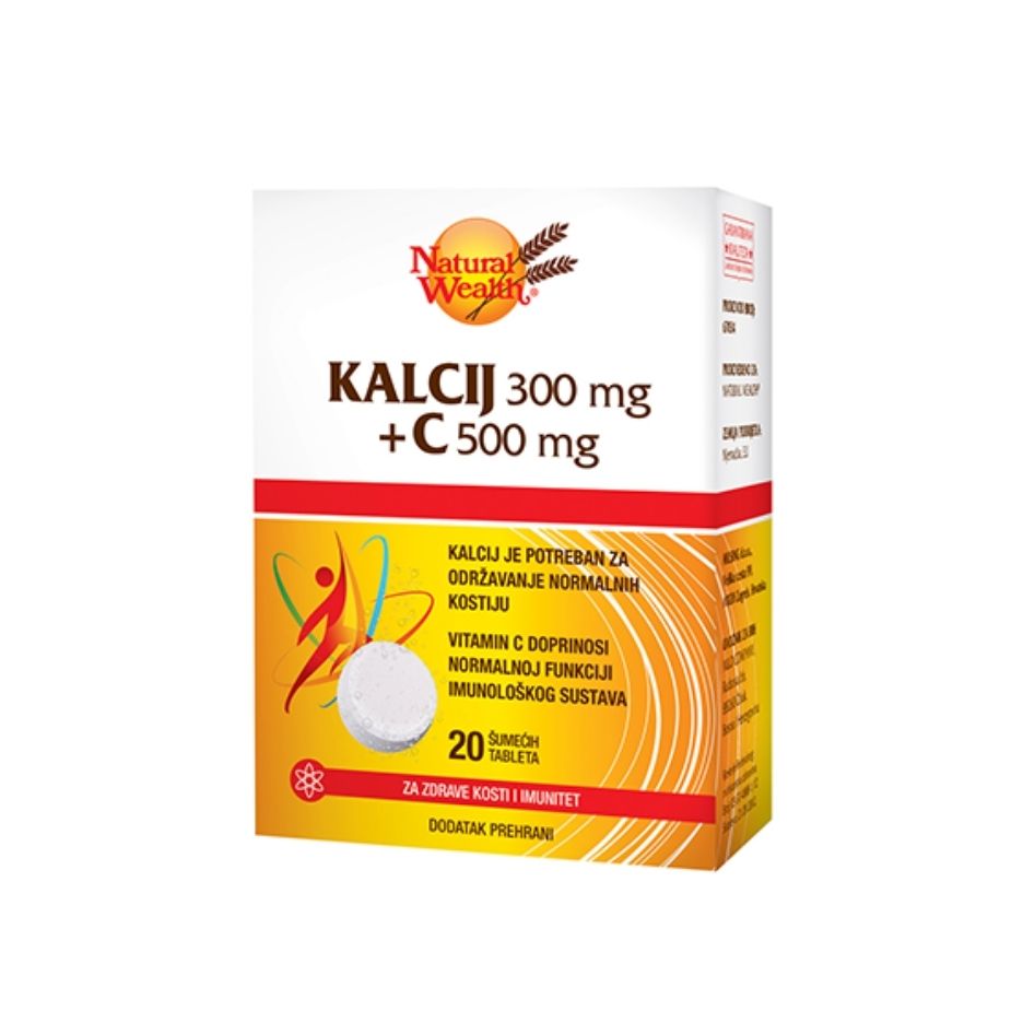 N.W. Kalcij 300 mg + C 500 mg šumeći 2×10
