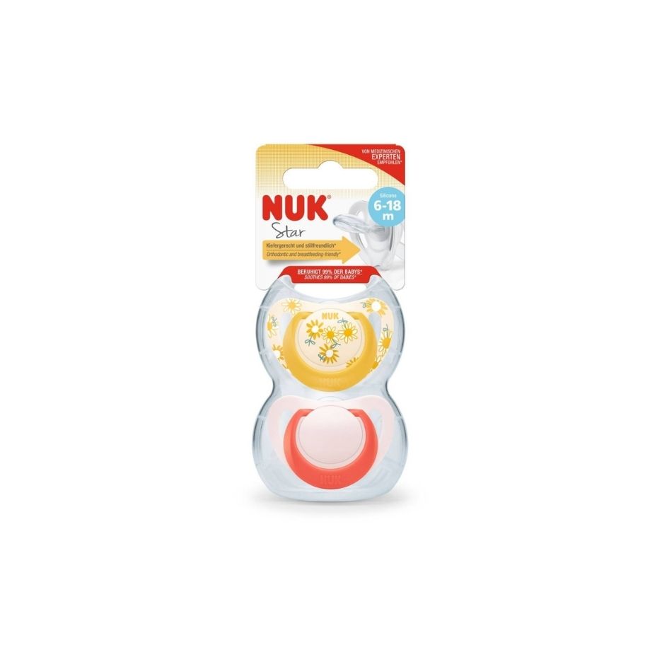 NUK Star ortodontska duda 6–18 mj