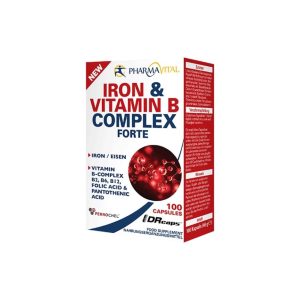 PharmaVital Iron & Vitamin B Complex Forte kapsule a100