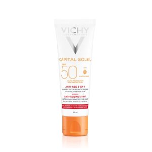 Capital Soleil krema za zaštitu od sunca s anti-age efektom SPF50 50 ml
