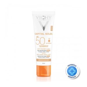 Capital Soleil obojena zaštitna krema SPF50+ protiv tamnih mrlja 50 ml