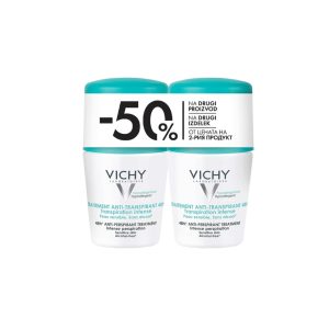 Vichy Deodorant Anti Transpirant Intense roll-on duopack 2 × 50 ml (zeleni poklopac)
