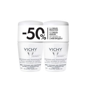 Vichy Deodorant Sensitive roll-on duopack 2 × 50 ml