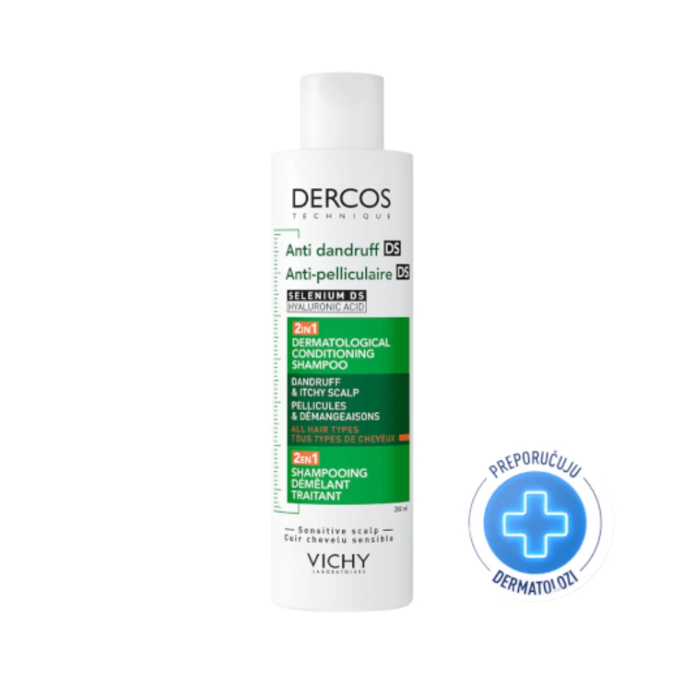 Vichy Dercos šampon protiv peruti DS 2u1 200 ml