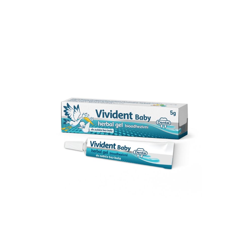 VIVIDENT Baby herbal gel za desni 5g