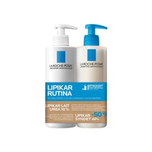 Lipikar Lait Urea 10% mlijeko 400 ml + La Roche-Posay Lipikar Syndet AP+ 400 ml (-50% Syndet)